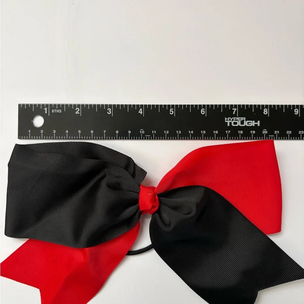 Red and Black Hair Bow